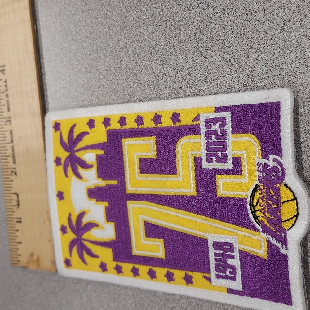 Lakers  75th aniversity embroidered patch